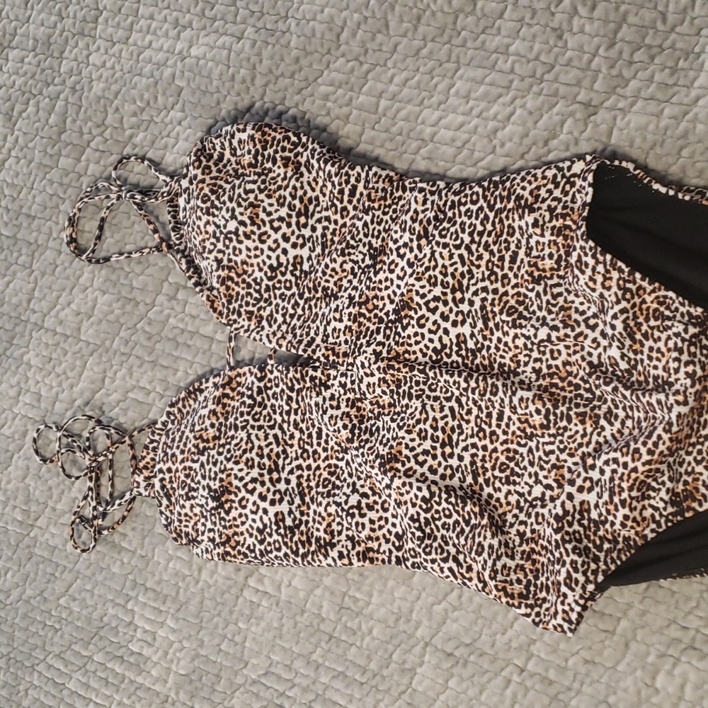 Cheetah print one piece